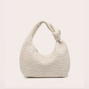 SHEIN Cream Knitted Bag - perfect for beach, only used once